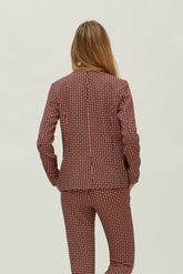 BASIC ELASTIC JACQUARD SLIM-FIT JACKET